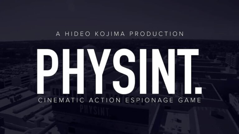 Hideo Kojima Physint lançamento