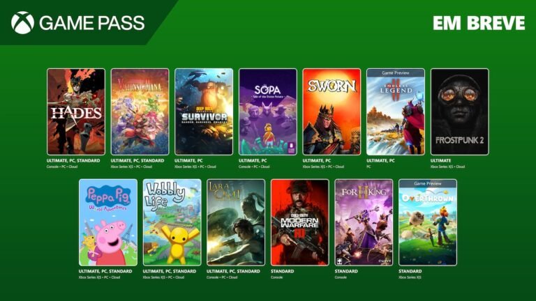 Xbox Game Pass setembro outubro 2025