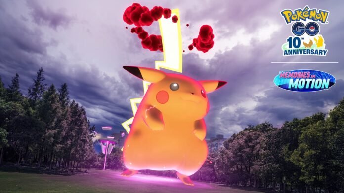 Pikachu Gigamax Pokémon GO