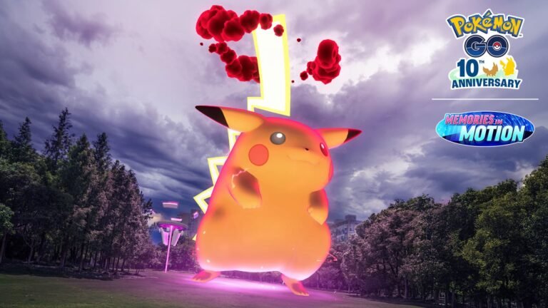 Pikachu Gigamax Pokémon GO