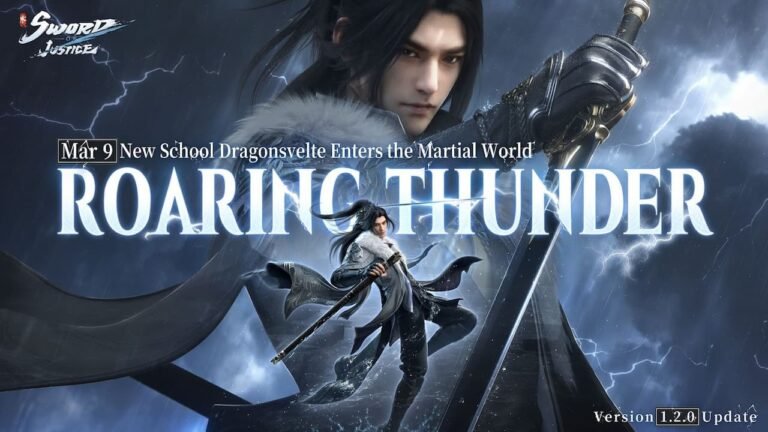 Sword of Justice atualização Roaring Thunder