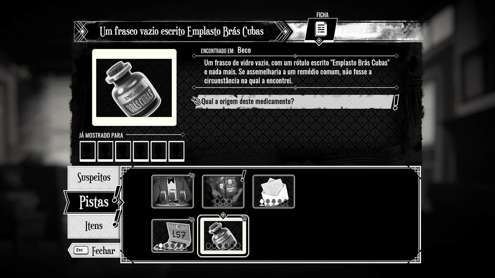 A investigação Póstuma