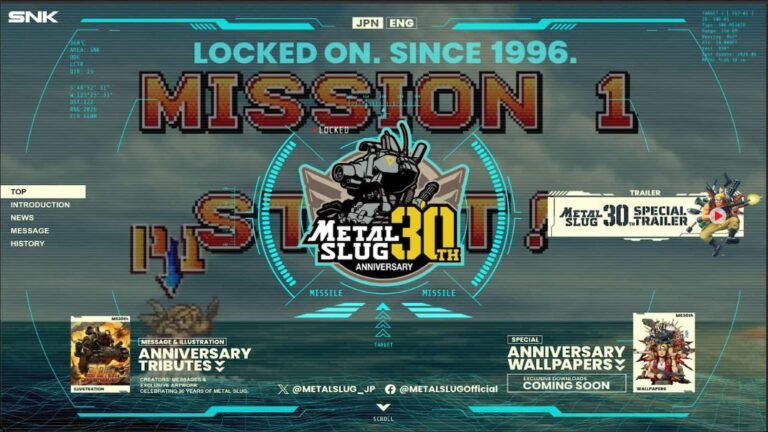 SNK celebra 30 anos de Metal Slug e promete revitalizar a franquia