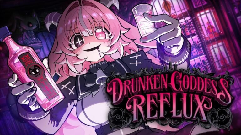 Drunken Goddess Reflux aposta em roleta russa alcoólica em roguelike insano