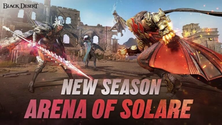 Black Desert Online entra em nova era competitiva com PvP renovado e Arena Solare Season 9