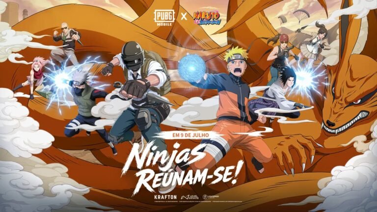 PUBG MOBILE revela teaser inédito da colaboração com NARUTO SHIPPUDEN antes do lançamento da Versão 4.5
