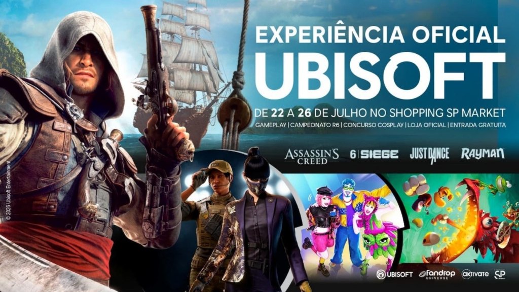 Ubisoft inaugura loja pop-up em São Paulo com Assassin’s Creed, Just Dance e Rainbow Six Siege