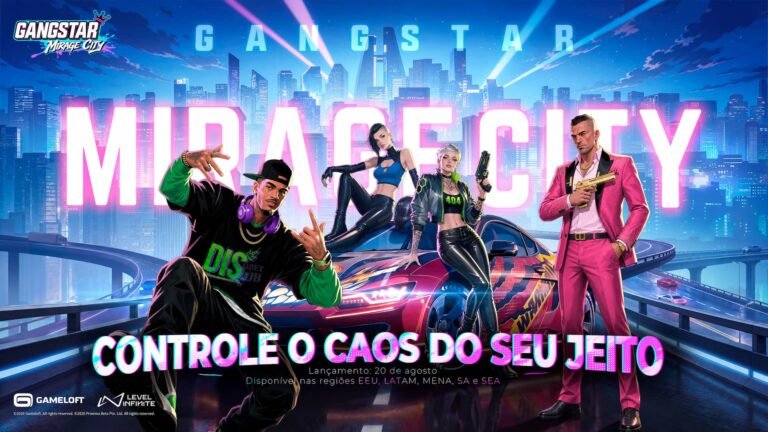 Gangstar Mirage City abre pré-registro e confirma lançamento em soft launch para agosto